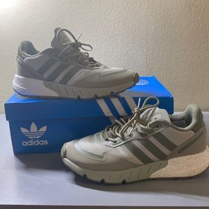 Adidas ZX 1k Boost J Green Sneakers 💚